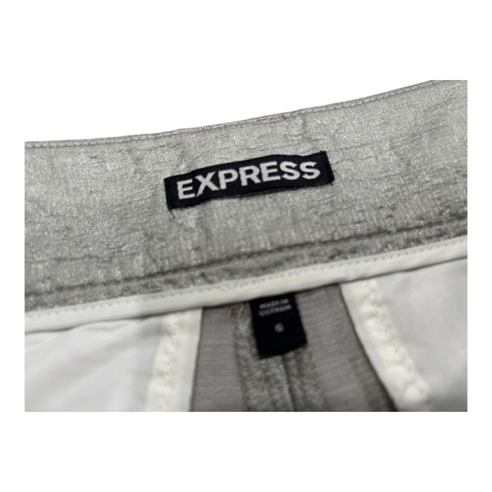 Express Gray/Silver Cuffed Shorts - image 2